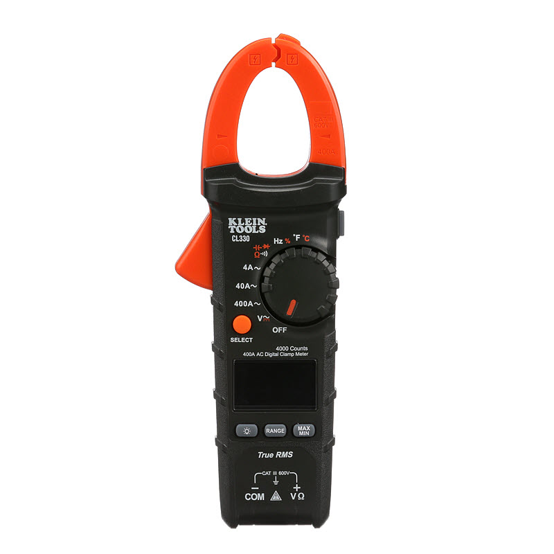 400A AC Auto-Ranging Digital Clamp Meter - CL330 | Klein Tools