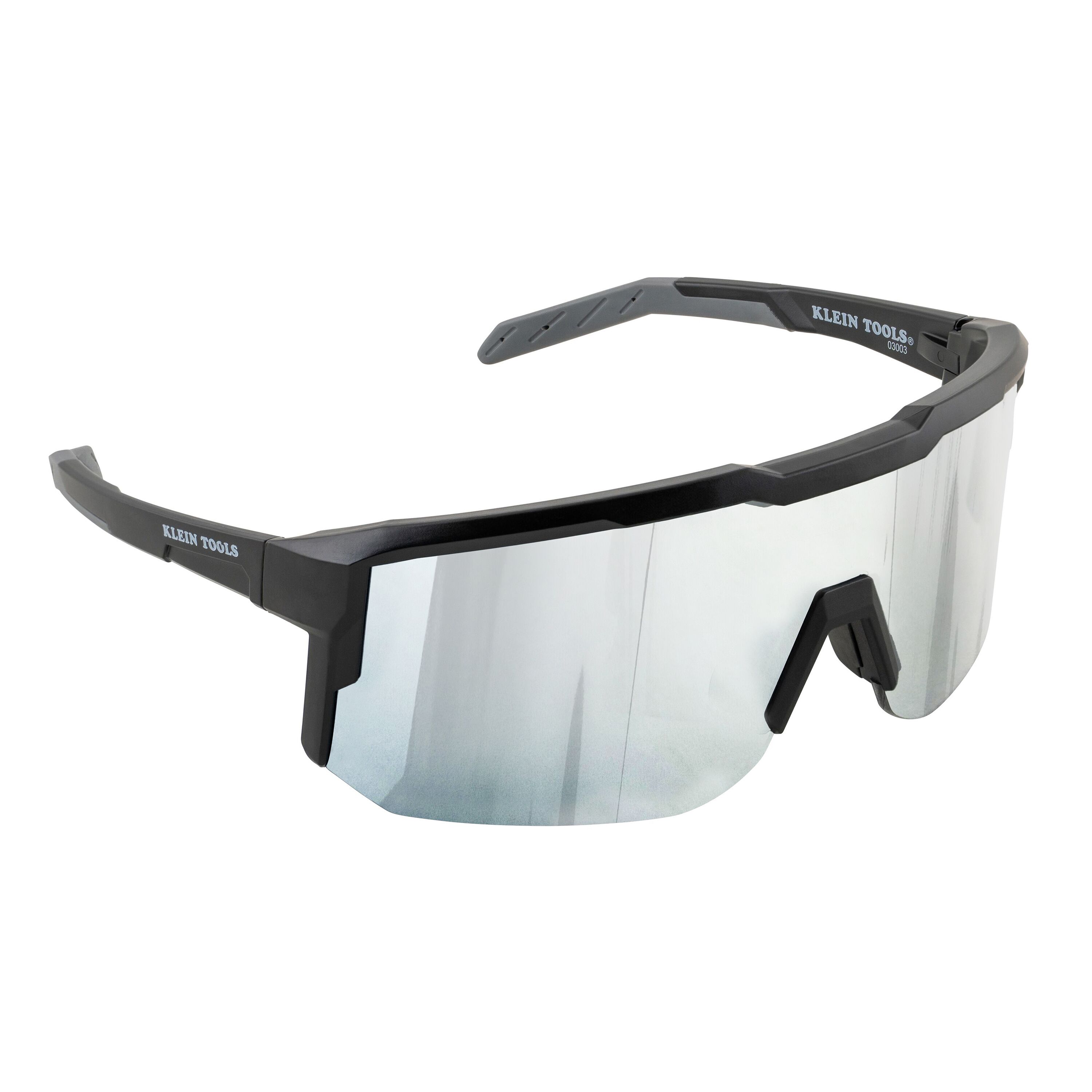 03003 Polarized Blade Safety Glasses, Silver Lens - Image