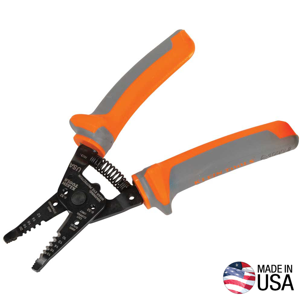 11055RINS Insulated Klein-Kurve™ Wire Stripper and Cutter - Image