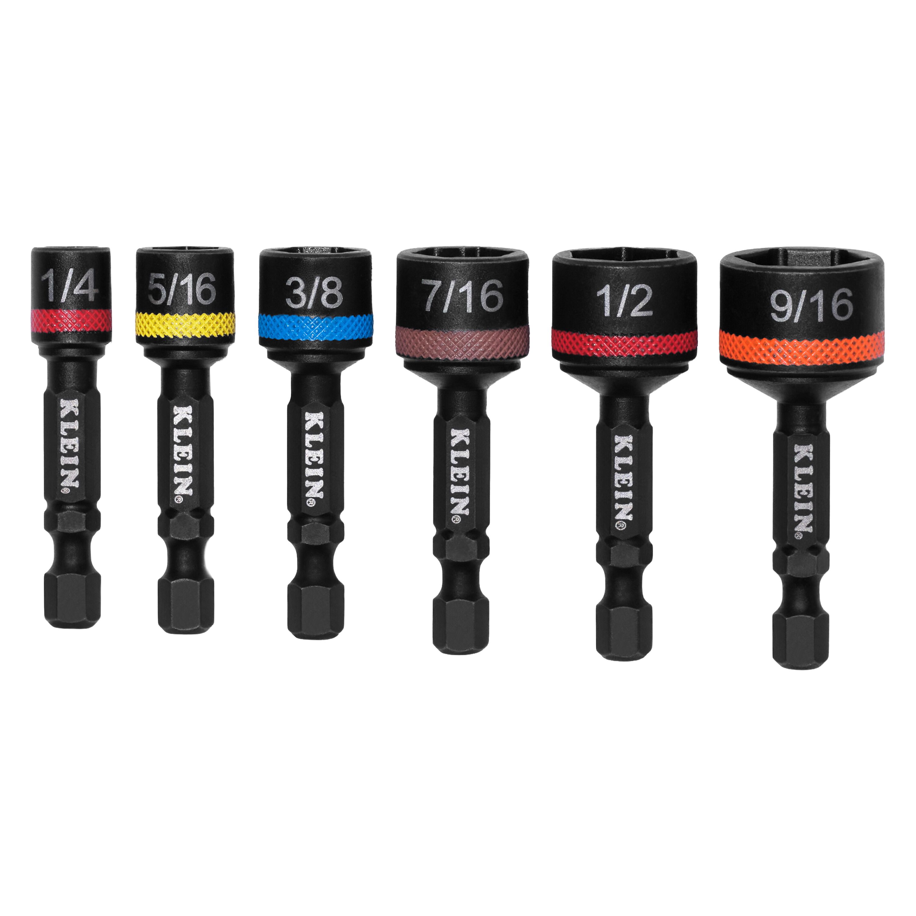 32926S Magnetic Power Nut Setters, 2-Inch Shaft, 6-Piece SAE - Image