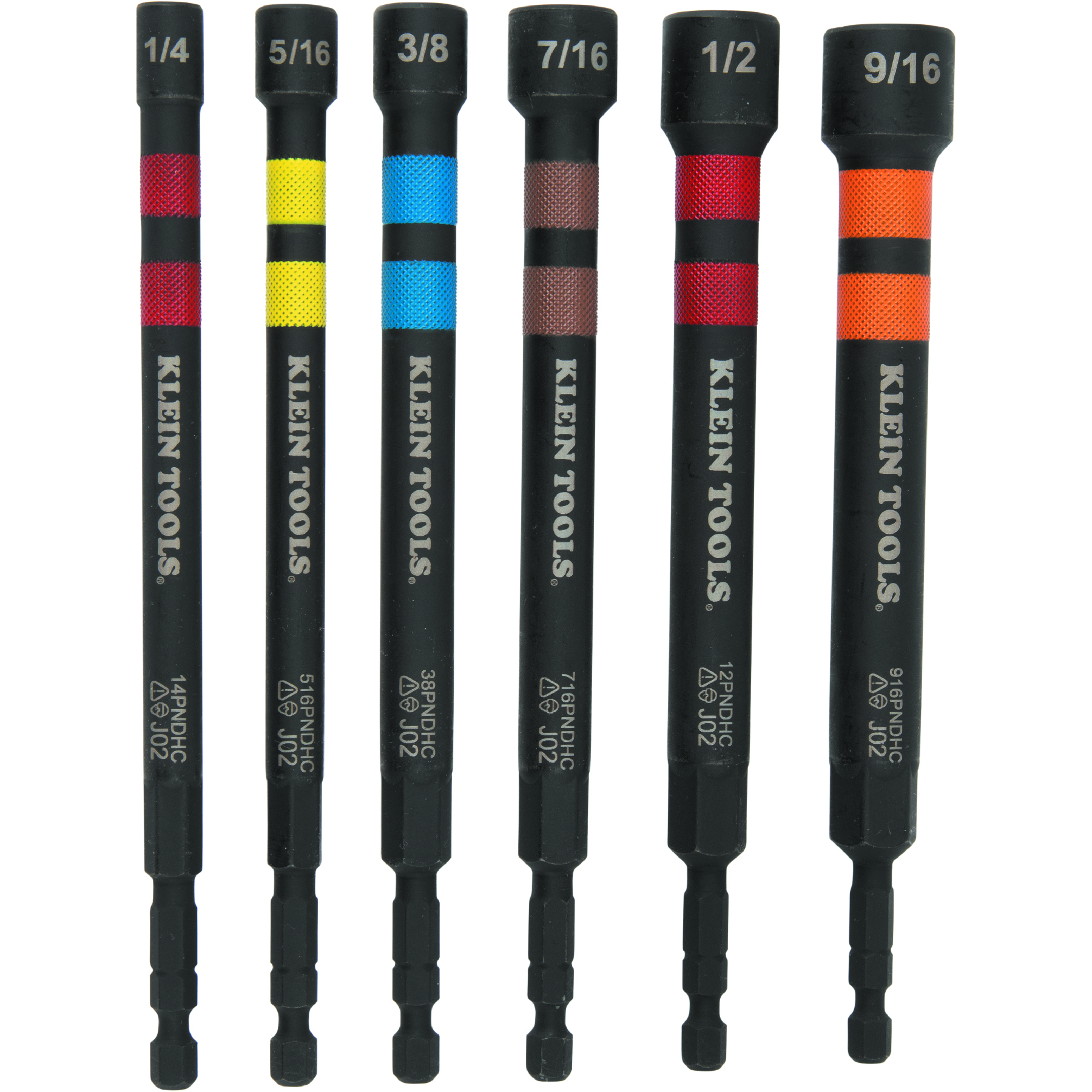 KLEI 32950 6 PC NUT DRIVER SET, RATCHET HANDLE