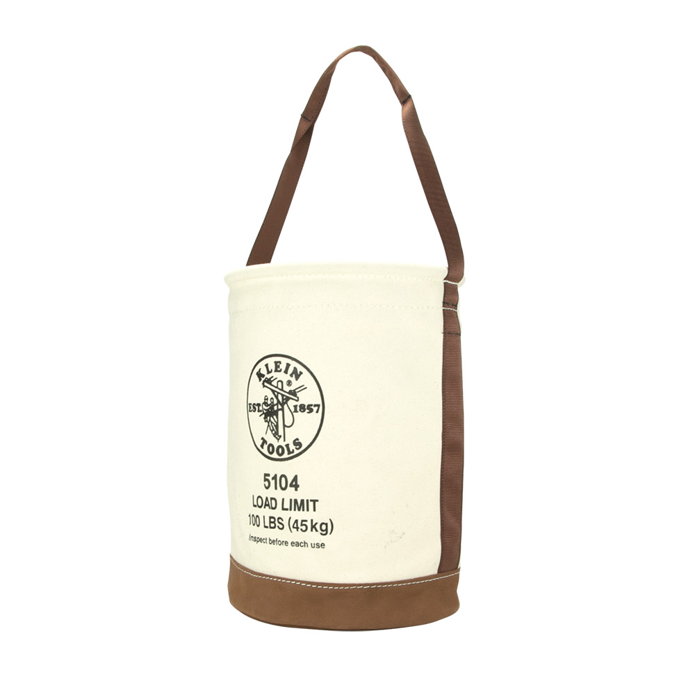 5104 Canvas Bucket with Leather Bottom, 30.5 cm - Image