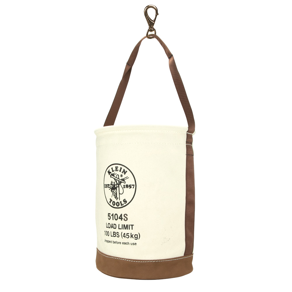 5104S Canvas Bucket, Leather Bottom, Swivel Snap, 30.5 cm - Image
