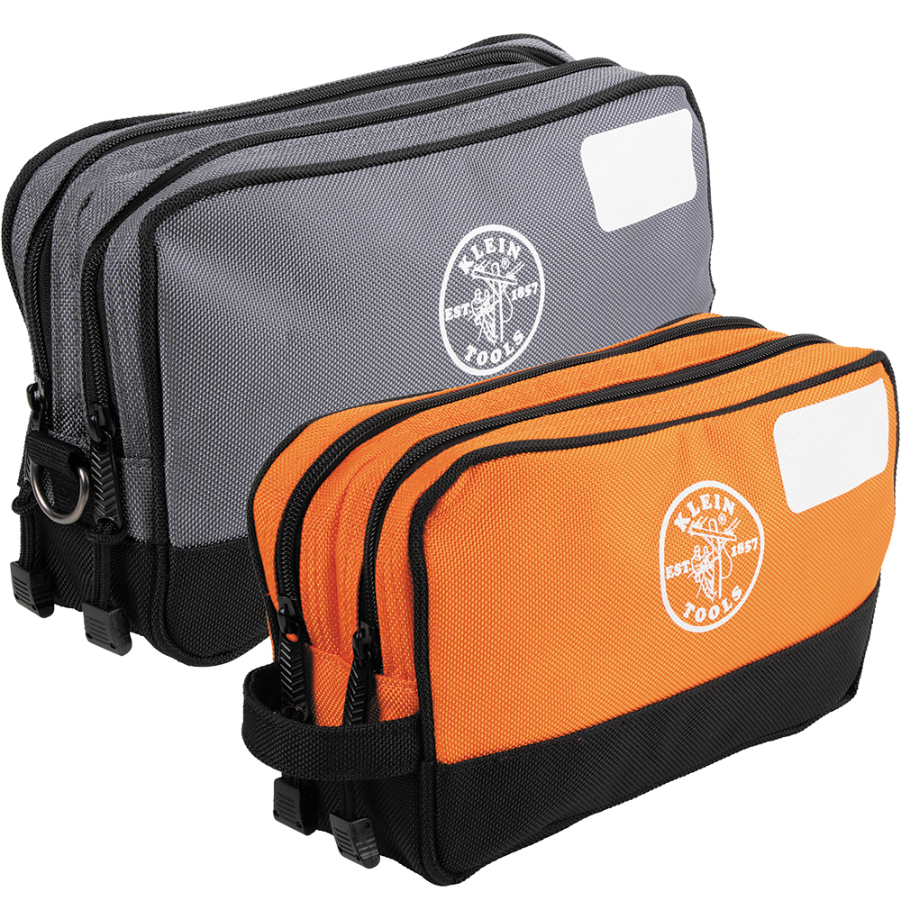 KLEI 55579 DOUBLE ZIPPER TOOL BAG 2-PACK