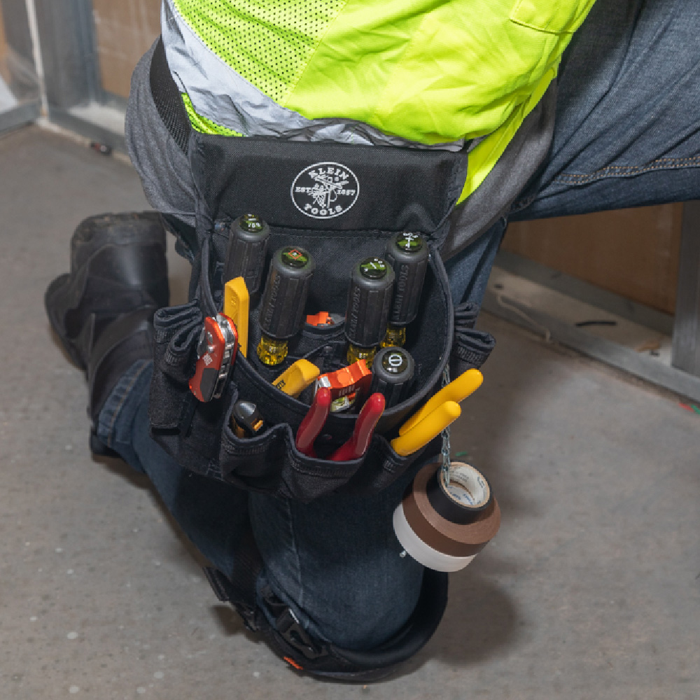 KUNN Electrician Tool Pouch - Compact Maintenance Pouch With Belt Clip & 13 Pockets