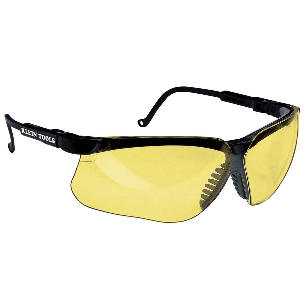 60049 Gafas protectoras con marco negro y cristales de color ámbar - Image