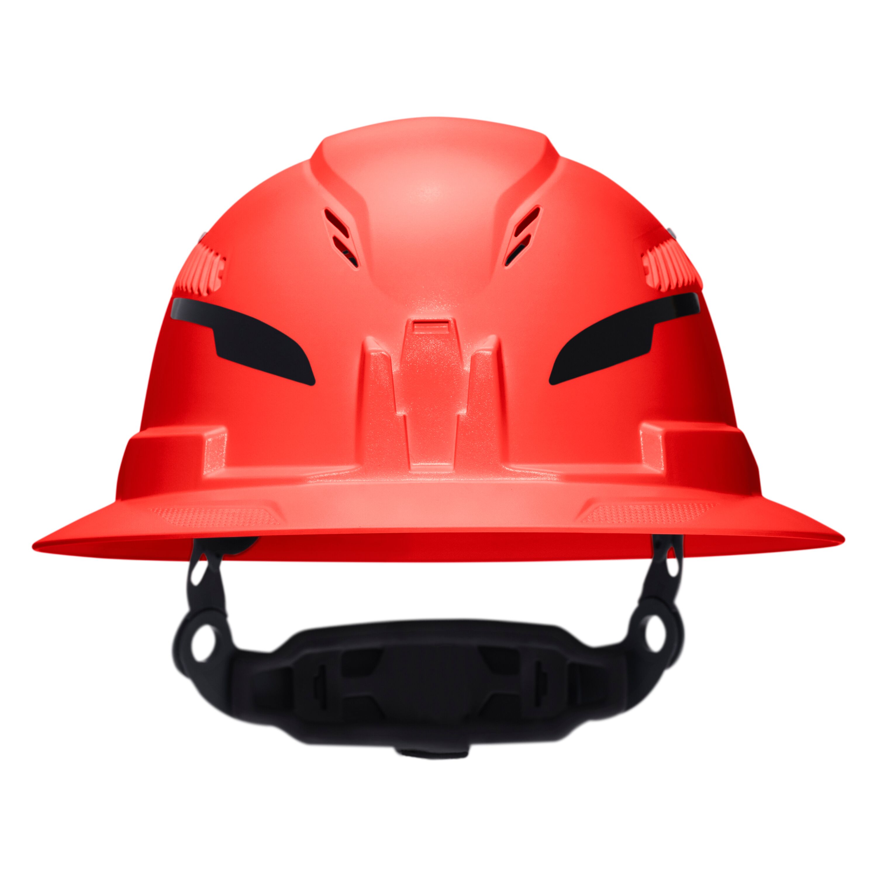 60931T2 Class C Type-2 Hard Hat, Vented Full Brim with Strap, High Visibility Orange - Image
