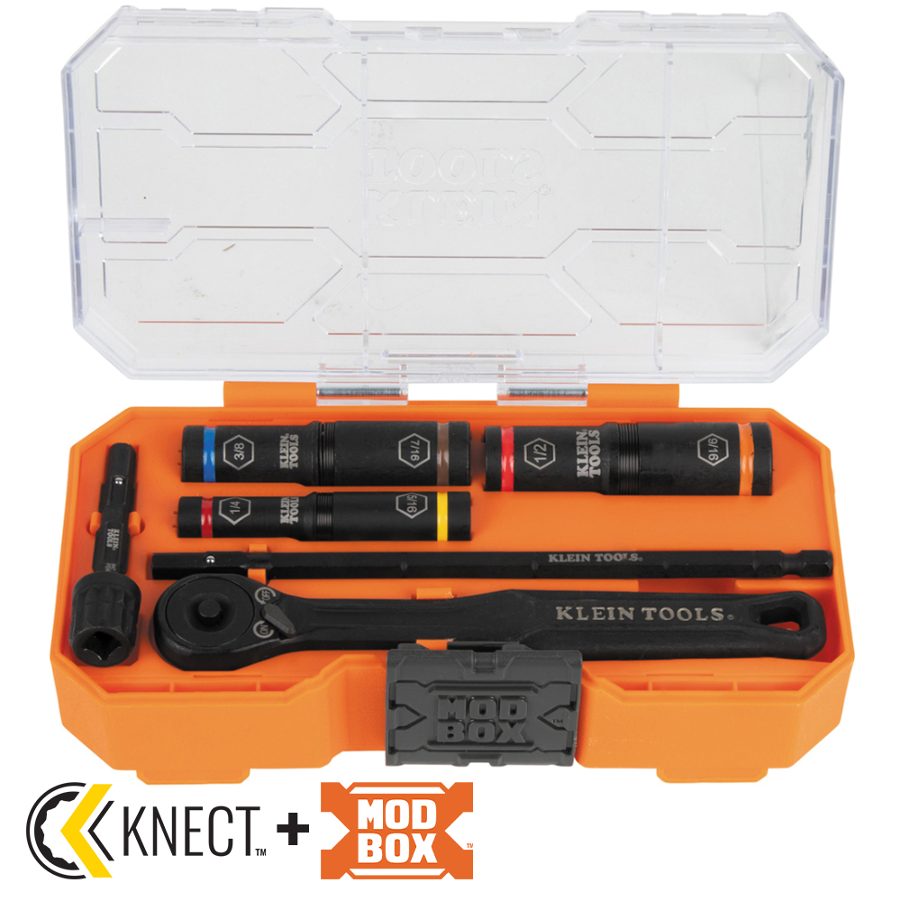 65238 KNECTâ„¢ Essential Deep-Well Heavy-Duty Flip Socket Set, SAE 7-Piece - Image