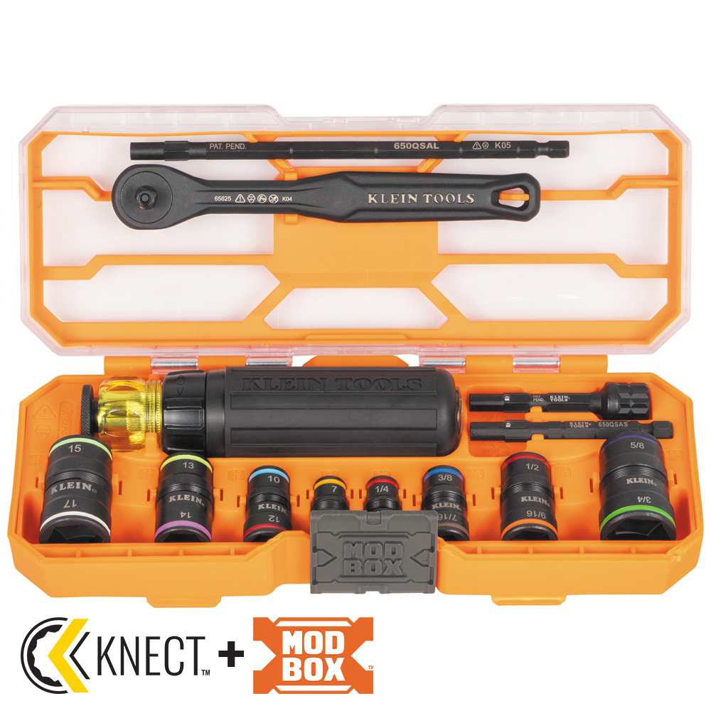 65242 Flip-16 KNECTâ„¢ Ratcheting Impact Flip Socket Screwdriver Set - Image