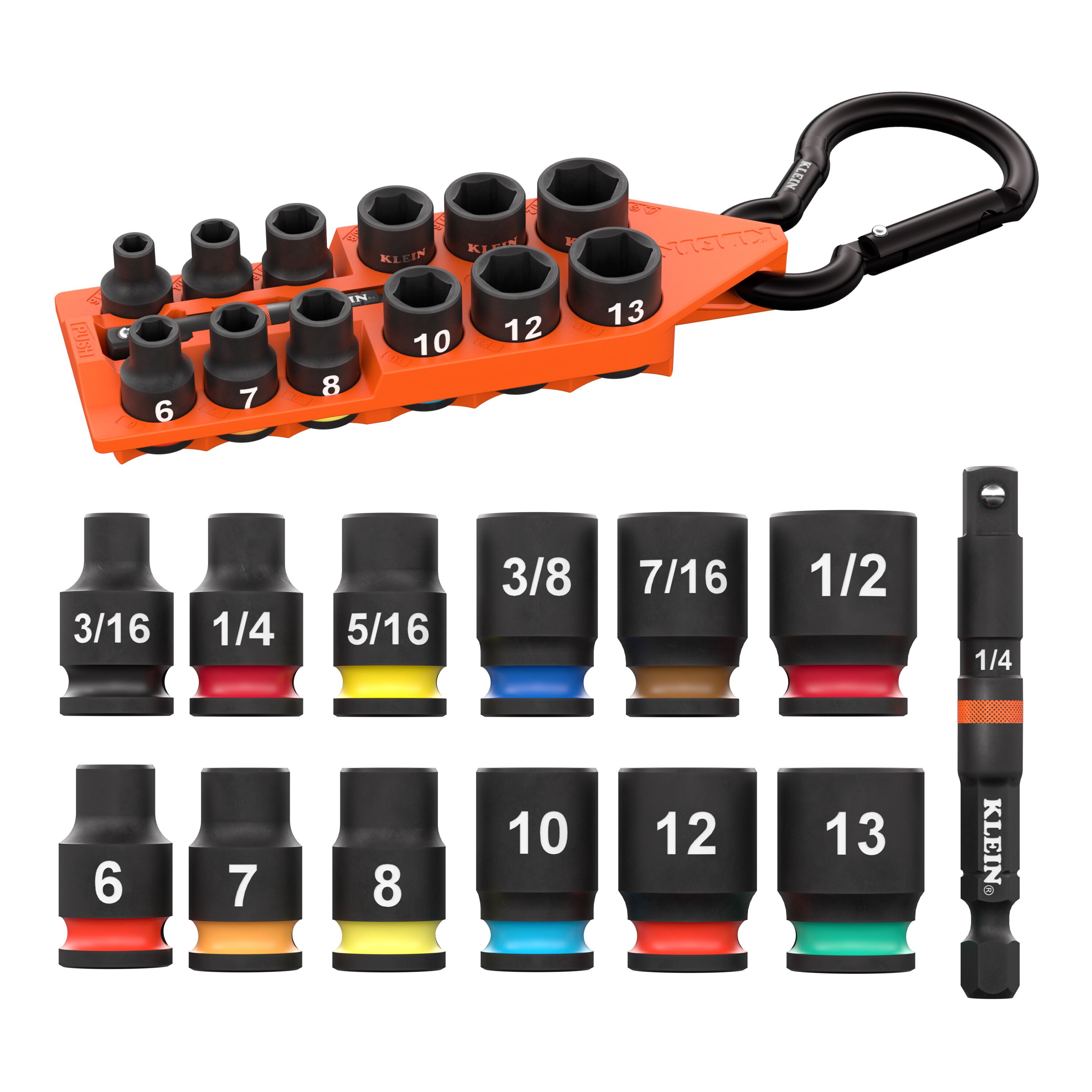 65312HD Grab-And-Go Impact Socket Set, SAE and Metric, 13-Piece - Image