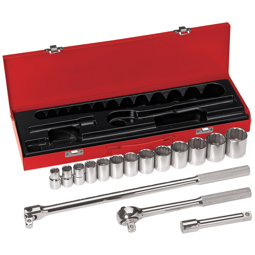 65512 1/2-Inch Drive Socket Wrench Set, 16-Piece - Image