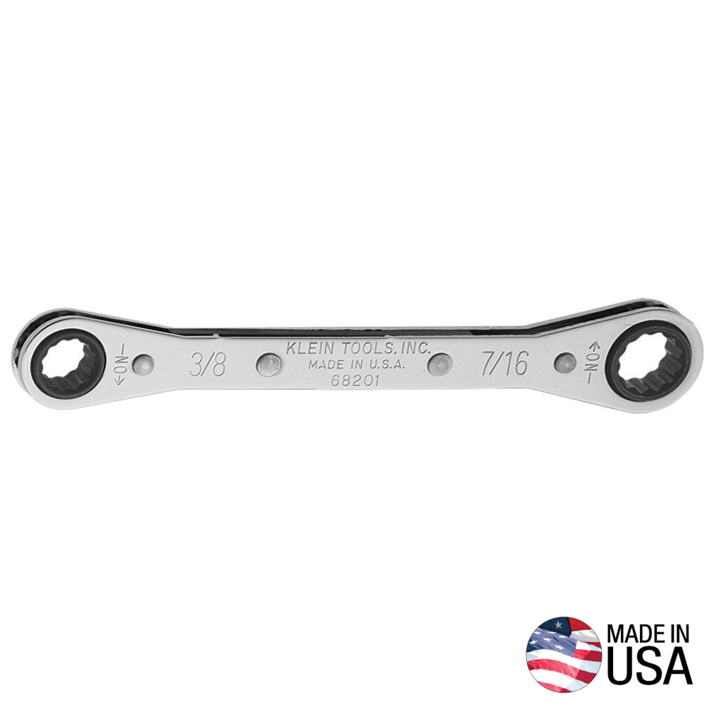 68201 Ratcheting Box Wrench 3/8 x 7/16-Inch - Image