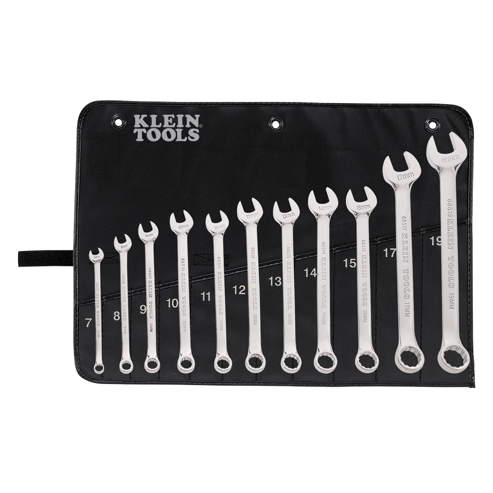 68502 Metric Combination Wrench Set, 11-Piece - Image