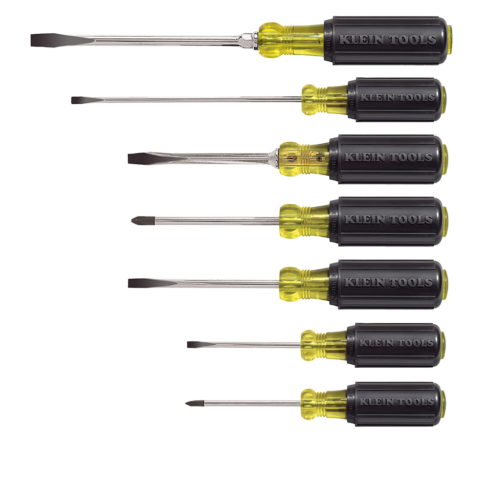 KLEI 85076 CUSHION-GRIP SCREWDRIVER SET, 7 PC
