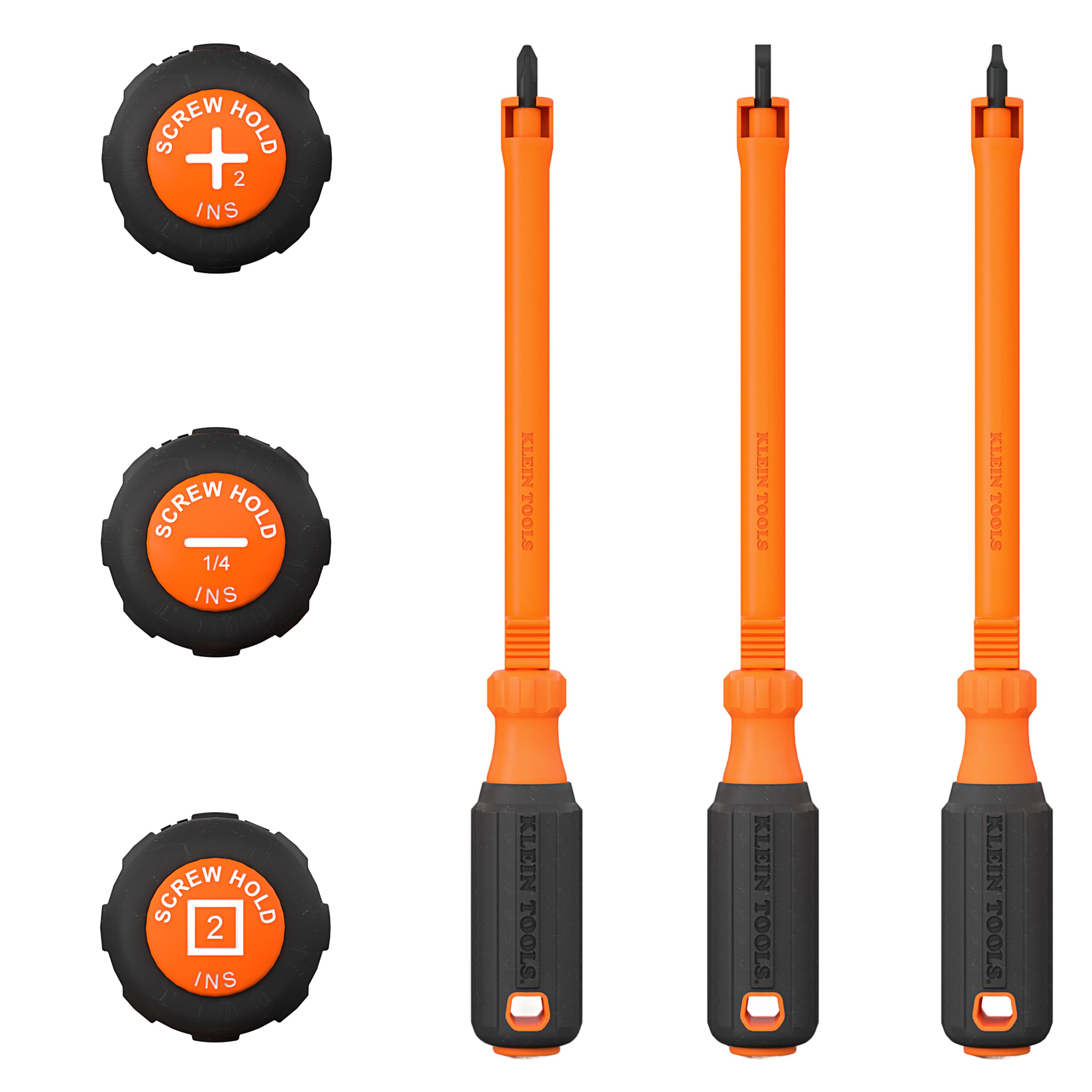 85154KINS Insulated Hooded Screw Holding Screwdriver Set, 3-Piece - Image