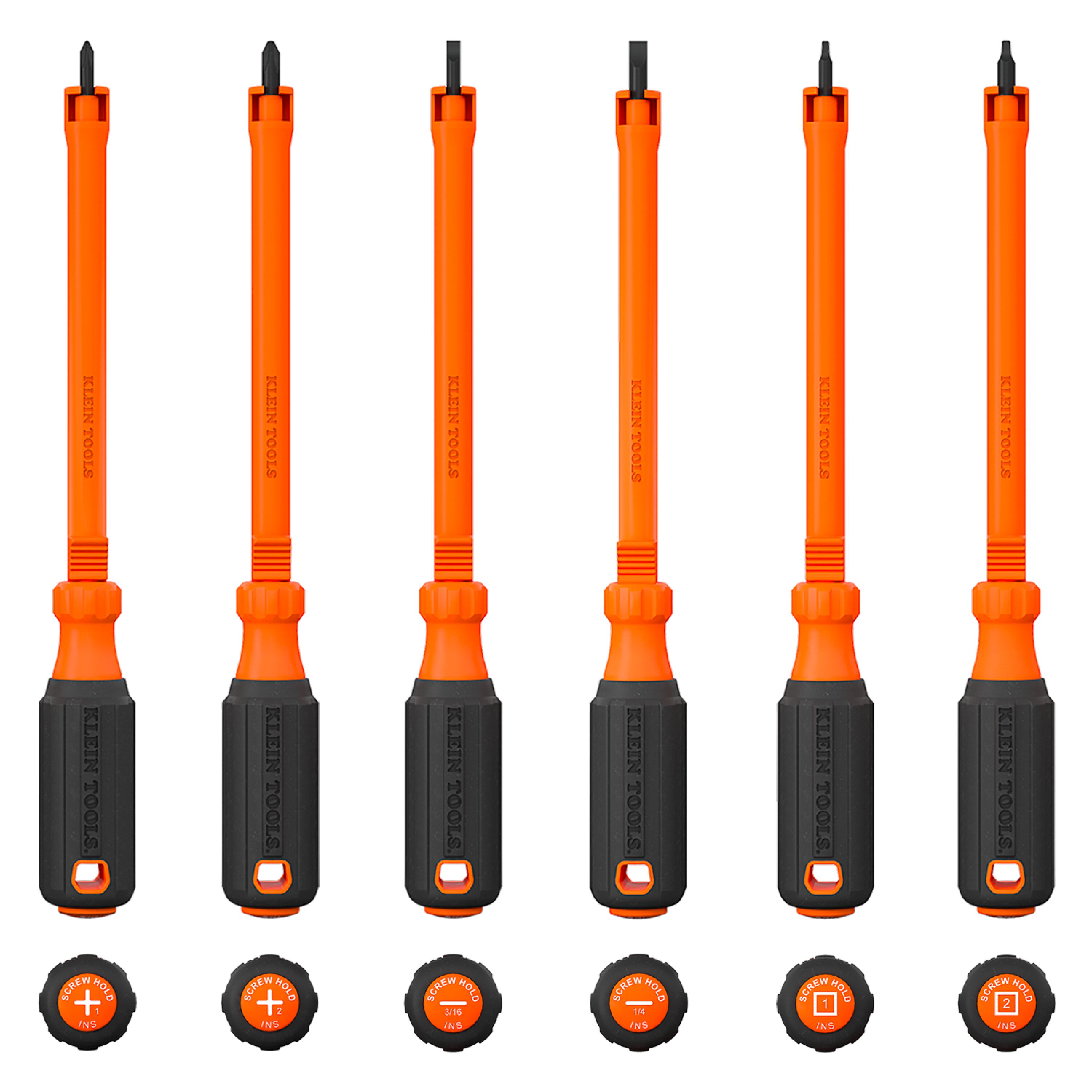 85156KINS Insulated Hooded Screw Holding Screwdriver Set, 6-Piece - Image