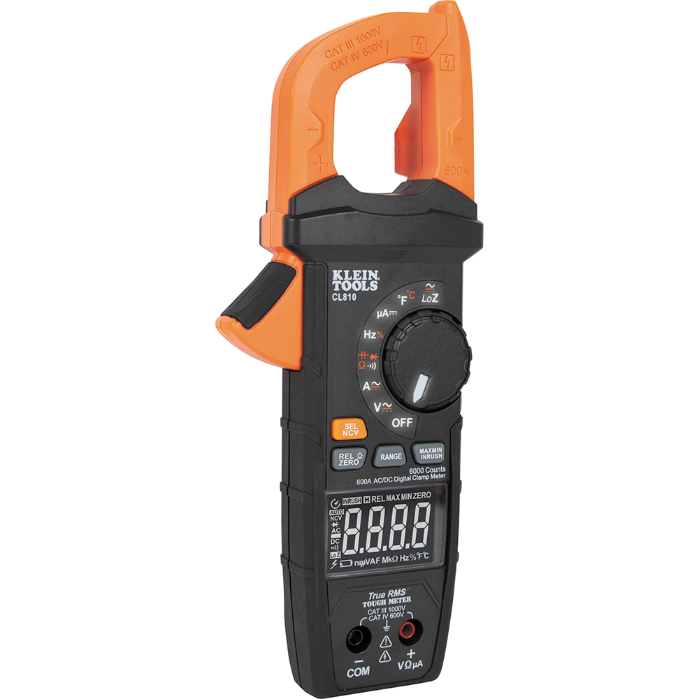 CL810 600A AC/DC Auto-Ranging TRMS Clamp Meter with Worklight - Image