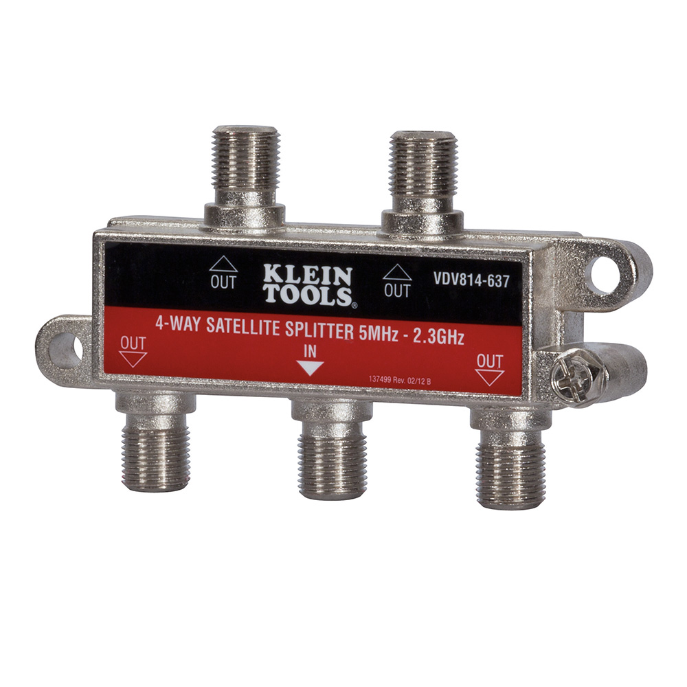 VDV814637 Divisor de cable digital/satelital de 4 vías - Image
