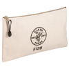 "Zipper Bag, Canvas Tool Pouch to 12.5 x 7 x 0.7 -Inch"