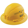 "Hard Hat, Vented, Full Brim Style, Yellow"