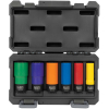"Coated Socket Set, 12-Point, 6-Piece"