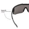03001 Blade Safety Glasses, Shaded Gray Lens Image 3