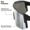 03003 Polarized Blade Safety Glasses, Silver Lens Image 1