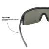 03003 Polarized Blade Safety Glasses, Silver Lens Image 3