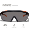 03007 Over-The-Glasses Safety Glasses, Shaded Gray Lens Image 2