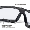 03608 Low-Profile Gasket Safety Glasses, Clear Lens Image 2