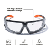 03608 Low-Profile Gasket Safety Glasses, Clear Lens Image 3