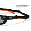 03609 Low-Profile Gasket Safety Glasses, Gray Lens Image 4