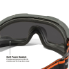 03611 Compact Safety Goggles, Shaded Gray Lens Image 2