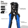 11061 Wire Stripper and Cutter, Self-Adjusting Image 1