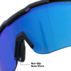 22102 Mirrored Blade Safety Glasses, Blue Lens Image 4