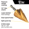 25961 2-Step Drill Bit, Double-Fluted, 7/8-Inch to 1-1/8-Inch Image 1