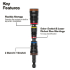 32303HD 20-in-1 Impact Driver Set with Screwdriver Bits and Flip Sockets Image 2