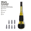 32961A 8-in-1 Tru-Grip Screwdriver with Stubby Image 1