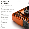 33806 ProFlex Impact Driver Bit and Socket Set, SAE, 43-Piece Image 5