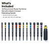 33862 6-Inch Magnetic Power Nut Driver Set with Ratcheting Handle, 13-Piece Image 1