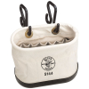 5144 Canvas Bucket, 15-Pocket Aerial Oval Bucket with Hooks Image