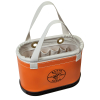 5144BHHB Hard-Body Bucket, 14-Pocket Oval Bucket, Orange/White Image