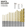 53614 Titanium Drill Bit Set, 14-Piece Image 1