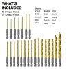 53621 Titanium Drill Bit Set, 21-Piece Image 1