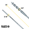 53717 Flex Auger Bit with Screw Point, 3/8 x 72-Inch Image 1