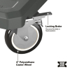 54828MB MODbox™ 4-Wheel Caster Dolly with Interlocking Design Image 5