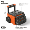 54890MB MODbox™ Three Drawer Rolling Toolbox Image 1