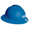 60036 V-Gard® Hard Hat, Blue, with Klein Tools Logo - Image