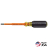 6014INS Insulated Screwdriver, 3/16-Inch Cabinet, 4-Inch Round Shank - Image