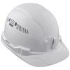 60105 Hard Hat, Vented, Cap Style, White Image 4